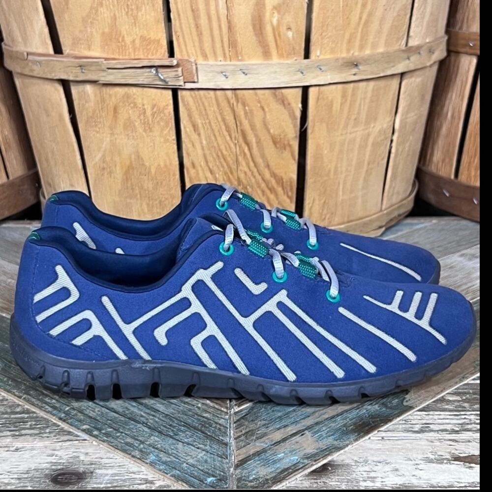 Rockport truWALK Zero Blue Faux Suede Lightweight Casual Sneakers Women Size 7.5